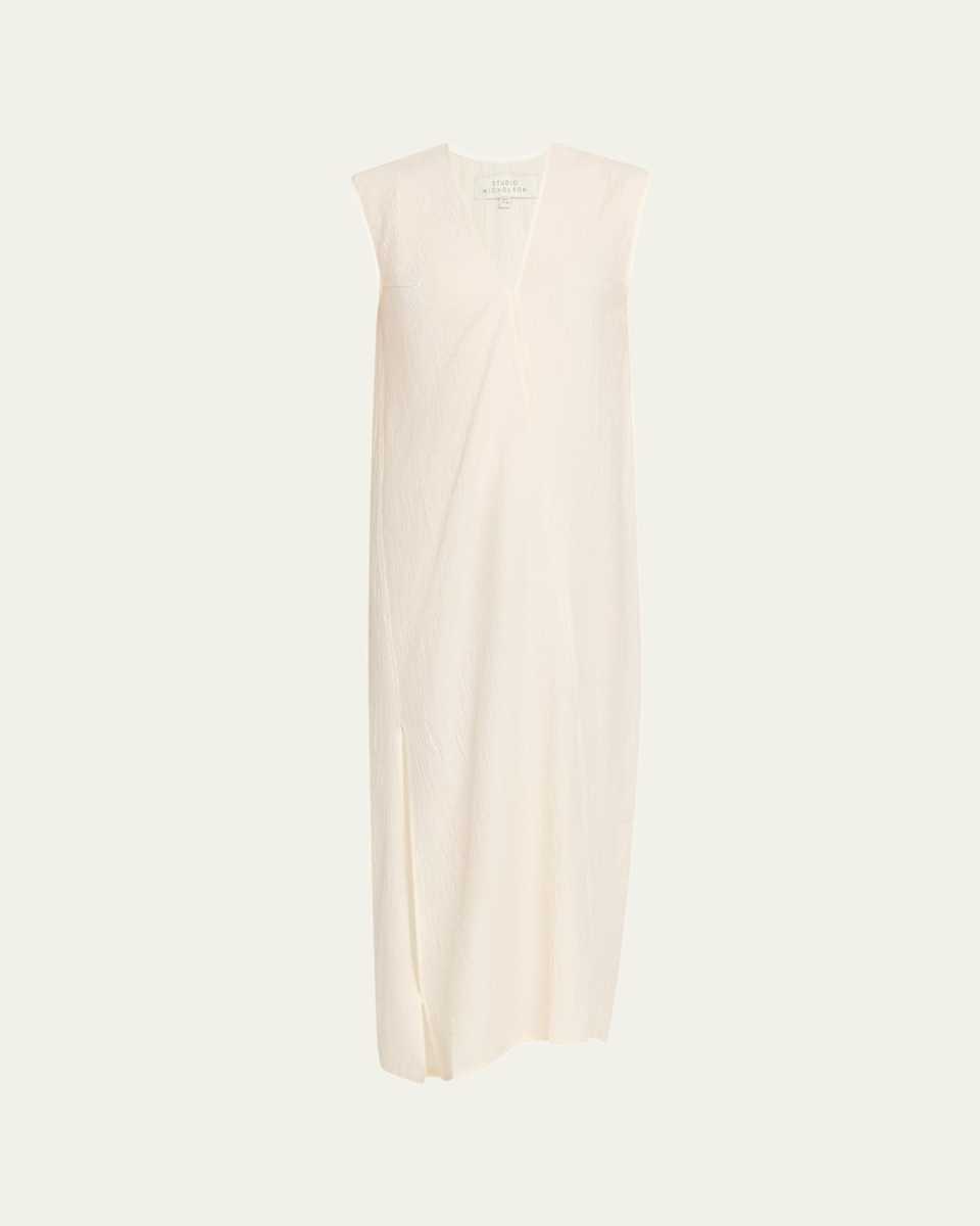 Lise Sleeveless Asymmetric Midi Dress